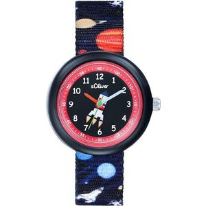 s.Oliver Quarzuhr, Armbanduhr, Kinderuhr, Raumfähre, Weltall, Planeten, Geschenkidee