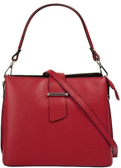 Cluty Henkeltasche, echt Leder, Made in Italy