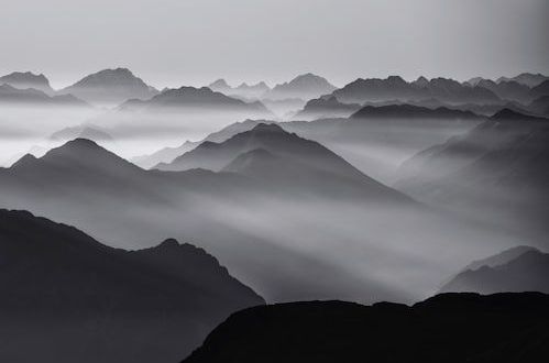 Papermoon Fototapete »Photo-Art ALES KRIVEC, BERGSCHICHTEN«