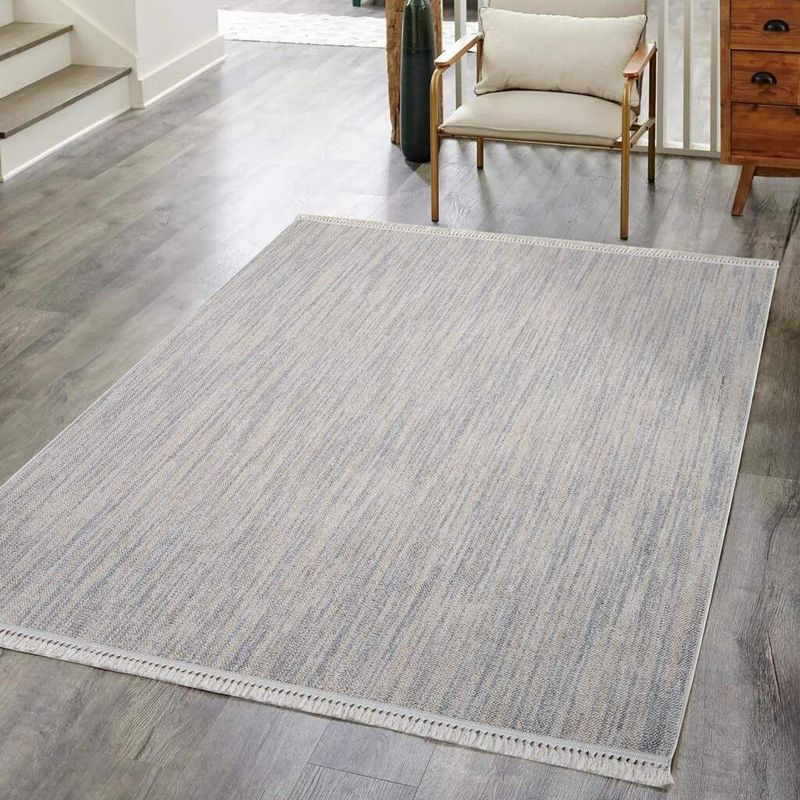 Carpet City Teppich »CLASICO 0052«, rechteckig, 11 mm Höhe, Läufer, Kurzflor, Hochtief-Muster, Boho, Fransen, Wohnzimmer