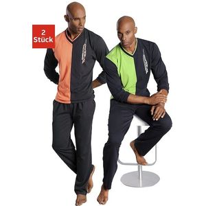 le jogger® Pyjama, (Packung, 4 tlg., 2 Stück), in langer Form