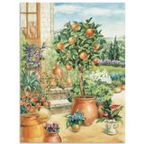 Artland Wandbild »Orangenbaum im Garten«, Garten, (1 St.), als Alubild, Outdoorbild, Leinwandbild, Poster, Wandaufkleber