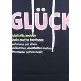 Zwillingsherz Hoodie »""Glück""«, mit Schriftzug Glück und Kängurutaschen