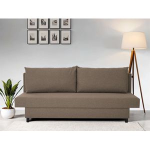 INOSIGN 3-Sitzer »SAWYER Schlafsofa mit Bettkasten und Wellenunterfederung«, pflegeleichte Bezüge: Velvet & Struktur, B/T/H 193/86/83,5 cm