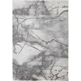 LUXOR living Teppich »Phoenix«, rechteckig, 17 mm Höhe, modernes Marmor Design, Hoch-Tief Effekt, Seidenoptik, Wohnzimmer