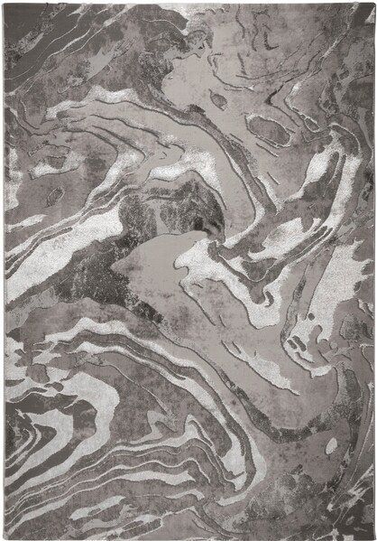 FLAIR RUGS Teppich »Marbled«, rechteckig, 12 mm Höhe, dezenter Glanz, mehrfarbig, modernes Marmor-Design