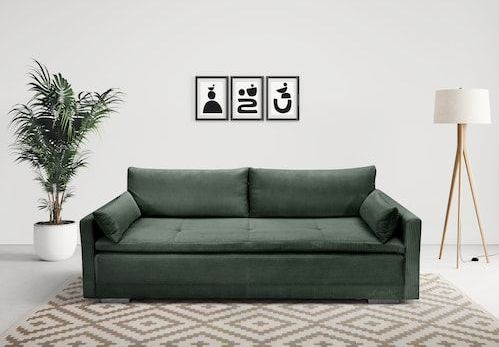 INOSIGN Schlafsofa »Andrea«, mit Boxspringaufbau, Bettfunktion & Bettkasten, Dauerschlafsofa