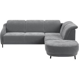 sit&more Ecksofa »Blues L-Form«, wahlweise mit Klapptisch und USB