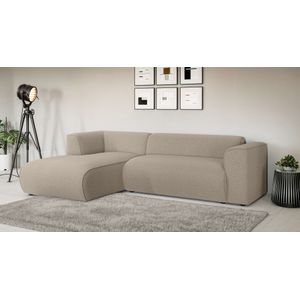 INOSIGN Ecksofa »MERID L-Form (257 cm), zeitlos & stilvolles Design,«, Aufwendig gepolstert, in Cord, Chenille und Struktur