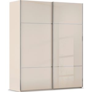 rauch Schwebetürenschrank »Kleiderschrank Schrank Garderobe Schlafzimmerschrank SCALE-TRIO«, edle dreigeteilte Front mit 2 Zierleisten Glasfront MADE IN GERMANY