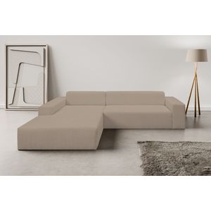 WERK2 Ecksofa »Zeus-XL, Mega-Sofa mit großer Sitztiefe, Stellmaße 311cm x 210cm«, Curvy Trend Garnitur mit urbaner Optik, bequem, Big-Sofa, L-Form