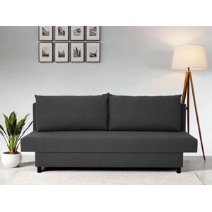 INOSIGN 3-Sitzer »SAWYER Schlafsofa mit Bettkasten und Wellenunterfederung«, pflegeleichte Bezüge: Velvet & Struktur, B/T/H 193/86/83,5 cm