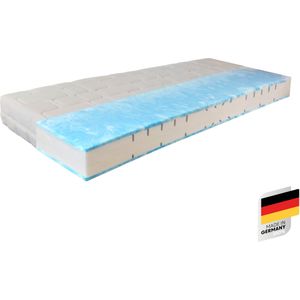 Beco Gelschaummatratze »GUMO MAXX, 7 Zonen Matratze 90x200,140x200 und weitere Größen«, 25 cm hoch, (1 St.), druckentlastende Gelschaumauflage, weiche & feste Seite, atmungsaktiv