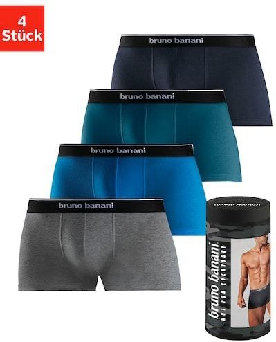 Bruno Banani Boxer »Boxershorts für Herren«, (Dose, 4 St.), in der Dose verpackt