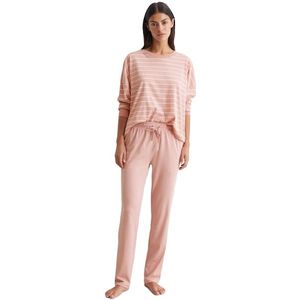 Marc O'Polo Pyjama »Mix & Match Cotton-Woven«, (Set, 2 tlg.), mit Oberteil in Ringel-Optik