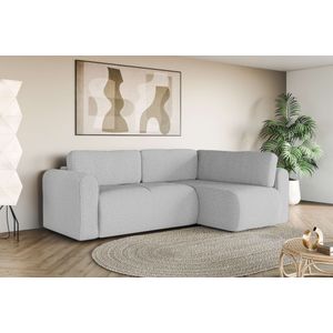 INOSIGN Ecksofa »Zacharia wahlweise Schlafsofa mit Bettkasten, B/T/H 250/166/86 cm«, L-Form mit Wellenunterfederung, Ottomane rechts oder links bestellbar