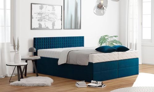 Westfalia Schlafkomfort Boxspringbett, mit Zierkissen, wahlweise mit Topper