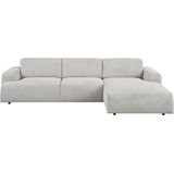 andas Ecksofa »Linkka, Breite 301 cm«, L-Form, in einem weichen Chenille-Stoff, mit Wellenunterfederung