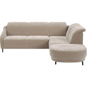 sit&more Ecksofa »Blues L-Form«, wahlweise mit Klapptisch und USB