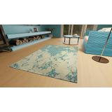 morgenland Teppich »VINTAGE COMET«, rechteckig, 6 mm Höhe, Kurzflor, Viskose, Shabby, Wohnzimmer