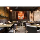 Architects Paper Fototapete »Atelier 47 Polygon Fox 2«, Holz, Vlies, Wand, Schräge, Decke
