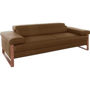 W.SCHILLIG 2,5-Sitzer »finn«, German Design Award 2016, Fußgestell Nussbaum natur, Breite 230 cm