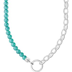 THOMAS SABO Charm-Kette »mit blauen Perlen, KE2188-404-17-L45V«, mit Türkis-Imitat