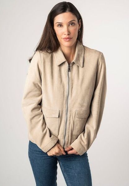 Mauritius Lederjacke »MWYaima«, mit Hemdkragen, aufgesetzten Taschen