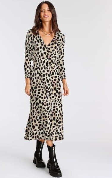 Laura Scott Midikleid, für schicke Anlässe, wadenlang, feminin, aus Viskosemischung