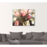 Artland Wandbild »Lila Tulpen in Vase«, Blumen, (1 St.), als Leinwandbild, Poster, Wandaufkleber in verschied. Größen