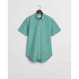 Gant Kurzarmhemd »Regular Fit Gingham Popeline Hemd strapazierfähig pflegeleicht kariert«, mit einer kleinen Logostickerei auf der Brusttasche