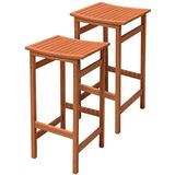 Garden Pleasure Barhocker »PALMDALE«, (2er Set), Eukalyptusholz, braun