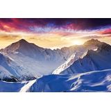 Papermoon Fototapete »Schneeberge«