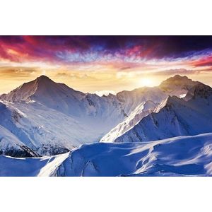 Papermoon Fototapete »Schneeberge«