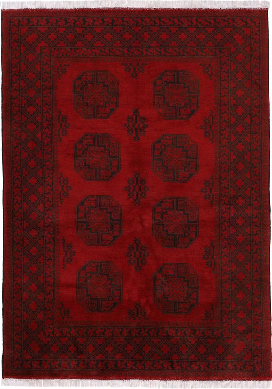 Woven Arts Orientteppich »Afghan Akhche«, rechteckig, 10 mm Höhe, handgeknüpft, reine Wolle für ein warmes Raumklima