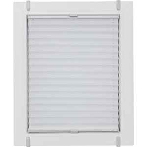 sunlines Plissee »One Size Style Crepe«, blickdicht, ohne Bohren, verspannt, Zubehörfarbe grau, zum Klemmen