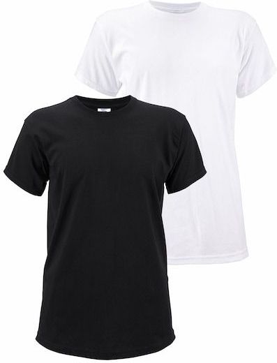Fruit of the Loom T-Shirt, (Packung, 2 tlg.), aus reiner Baumwolle