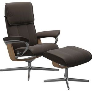 Stressless® Fußhocker »Admiral«, mit Cross Base, Größe M & L, Holzakzent Eiche
