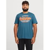 Jack & Jones PlusSize T-Shirt »JJELOGO TEE SS O-NECK 2 COL AW24 S PLS«, mit Frontprint