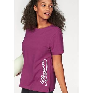 KangaROOS T-Shirt, Kurzarm, figurumspielend, unifarben, Rundhalsausschnitt, casual