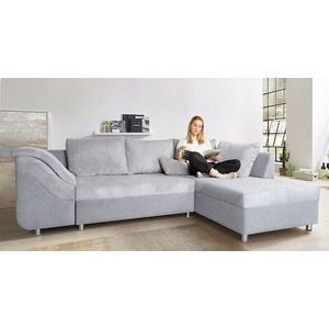 COLLECTION AB Ecksofa Sally L-Form, mit und ohne Bettfunktion, inklusive loser Rücken- und Zierkissen