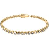 Elli Armband »Tennis Armband mit Kristalle Silber«