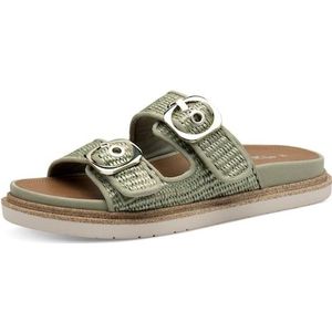 Tamaris Pantolette, Plateau, Sommerschuh, Schlappen mit verstellbaren Schnallen