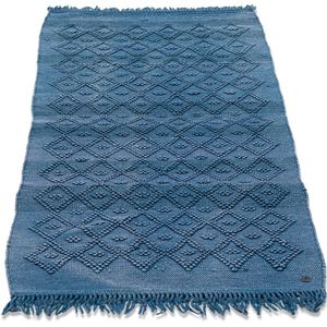 TOM TAILOR HOME Badematte »Vintage Wash«, fußbodenheizungsgeeignet, Badteppich, Uni Farben, Rauten Muster, mit Fransen, reine Baumwolle