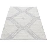 carpetfine Teppich »Kelim Durry«, rechteckig, 5 mm Höhe, Handweb, geometrisch, Hoch-Tief Effekt, handgewebt, reine Baumwolle