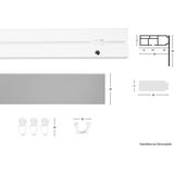 GARESA Gardinenschiene »Kunststoffschiene mit Blende«, 1 läufig-läufig, Wunschmaßlänge, Deckenmontage, verlängerbar, einfache Montage, schlicht