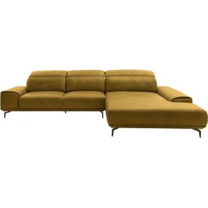 Musterring Wohnlandschaft »MR 2490«, Bronze-Fuß Sitzhöhe 46cm, wahlweise mit Funktionen, Maße 342 x 207 cm