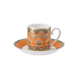 Villeroy & Boch Tasse »Espressotasse mit Untertasse Samarkand Mandarin 50 ml 2er Set bunt«