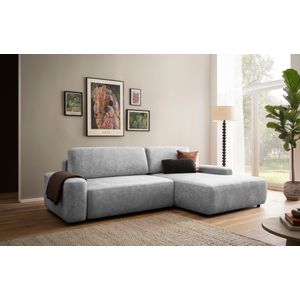 INOSIGN Ecksofa »TORGE (264cm), Schlafsofa in Cord, Samtvelours o Struktur fein, L-Form«, Schlaffunktion, Bettkasten, Liegefläche: 125/210 cm