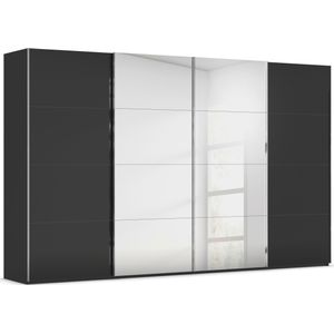 rauch Schwebetürenschrank »Kleiderschrank Schrank Garderobe Schlafzimmerschrank SCALE-FYRA«, edle viergeteilte Türen Spiegel/Glas-Mix viele Farben MADE IN GERMANY